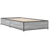 vidaXL Estrutura cama 100x200 cm derivados madeira/metal cinza sonoma