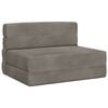 vidaXL Sof&aacute; Cama Dobr&aacute;vel Cinzento-claro 100 x 80 x 60 cm Tecido