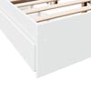 vidaXL Estrutura de cama c/ gavetas 140x190cm derivados madeira branco
