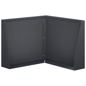 vidaXL Muro de Conten&ccedil;&atilde;o 50 x 50 x 30 cm A&ccedil;o Antracite