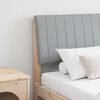 vidaXL Cabeceira estofada Cinzento-claro 200 cm