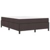 vidaXL Cama Box Marrom Escuro 160 x 200 cm tecido