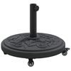 vidaXL Base para chap&eacute;u de sol 15.6 kg Preto Ferro Circular