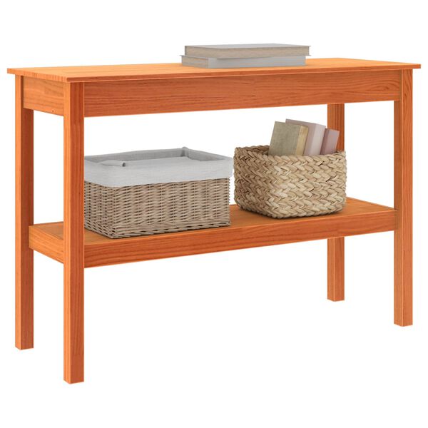 vidaXL Aparador Castanho-mel 110 x 40 x 75 cm Madeira de pinho maciça