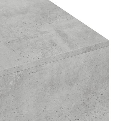 vidaXL Mesa de centro 100x49,5x31cm derivados de madeira cinza cimento