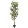 vidaXL Árvore de bambu artificial 1104 folhas 180 cm verde