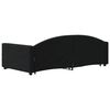 vidaXL Sof&aacute;-cama com gavet&atilde;o e gavetas 100x200 cm veludo preto