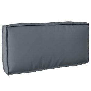 vidaXL Almofada Tecido Oxford Antracite 80 x 40 x 12 cm