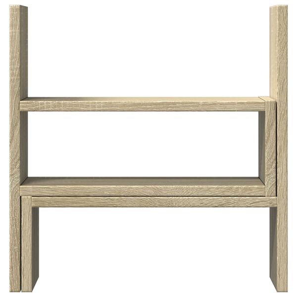 vidaXL Organizador secret&aacute;ria ajust&aacute;vel deriv. madeira carvalho sonoma