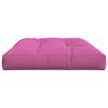 vidaXL Almofad&atilde;o para sof&aacute; de paletes 120x80x12 cm tecido rosa