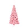vidaXL &Aacute;rvore de Natal com 300 LEDs com suporte Rosa 180 cm PVC
