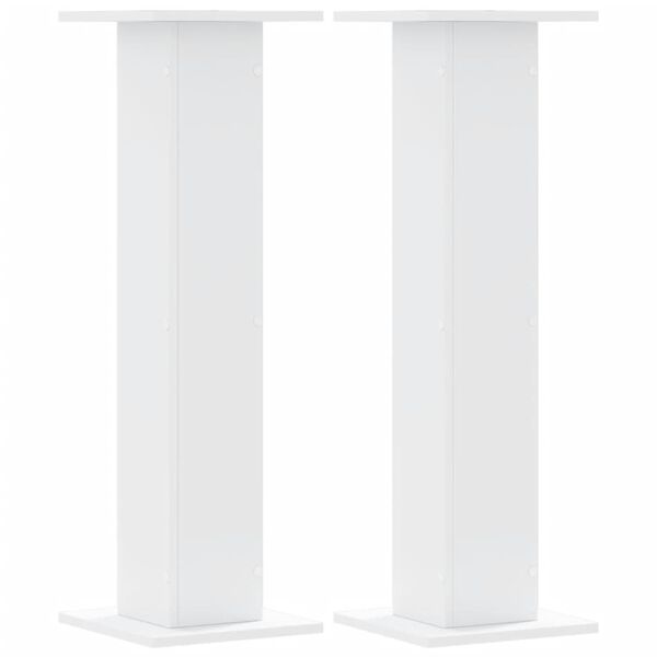 vidaXL Suportes p/ plantas 2 pcs 30x30x95 cm derivados madeira branco