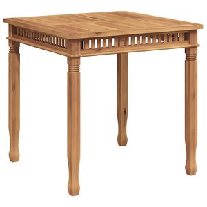 vidaXL Mesa de jantar para jardim 80x80x80 cm madeira de teca maci&ccedil;a