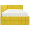 vidaXL Estrutura de Cama de Canto com Colch&atilde;o 2 pcs Amarelo Veludo