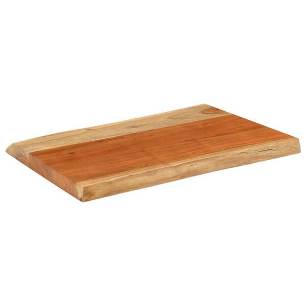 vidaXL Tampo de mesa retangular borda viva 70x40x3,8 cm ac&aacute;cia maci&ccedil;a
