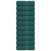 vidaXL Toalhas de bid&eacute; 10 pcs 30x50 cm 360 gsm 100% algod&atilde;o verde