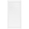 vidaXL Porta de arm&aacute;rio com design de persiana pinho maci&ccedil;o branco