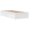 vidaXL Cama sem colch&atilde;o 75x190 cm madeira de pinho maci&ccedil;a branco