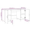 vidaXL Secret&aacute;ria 140x50x75 cm derivados de madeira branco brilhante