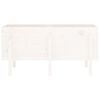 vidaXL Canteiro elevado de jardim 121x50x57 cm pinho maci&ccedil;o branco