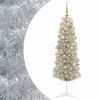 vidaXL &Aacute;rvore de Natal artificial estreita com bolas 150 cm 150 LED