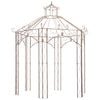 vidaXL Pavilh&atilde;o de jardim antigo castanho 3 m ferro