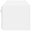 vidaXL Móveis de parede p/ TV com luzes LED 2 pcs 60x35x31 cm branco