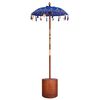 vidaXL Parasol Balin&ecirc;s com Base 2 unid. Azul