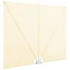 vidaXL Toldo lateral dobrável para terraço 300x200 cm creme