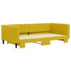 vidaXL Sof&aacute;-cama com gavet&atilde;o 100x200 cm veludo amarelo