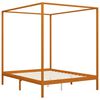 vidaXL Estrutura de cama p/ dossel c/ 4 gavetas 180x200cm pinho maci&ccedil;o