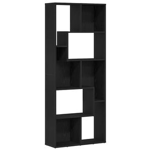 vidaXL Estante em carvalho preto, 67x24x161 cm, madeira engenheirada