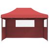 vidaXL Tenda de Festa Borgonha 279 x 410 x 315 cm Tecido Oxford