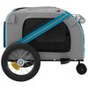 vidaXL Reboque de bicicleta p/ animais tecido oxford/ferro azul/preto