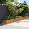 vidaXL Canteiro elevado de jardim 580x50x36 cm A&ccedil;o Corten
