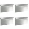 vidaXL Cerca de Caracol 4 unid. 50 x 3,5 x 25 cm A&ccedil;o Galvanizado