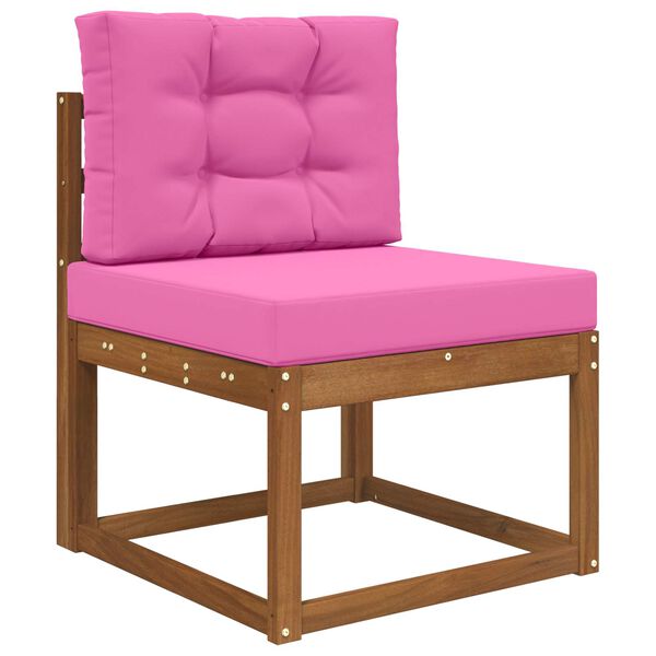 vidaXL Almofada para Sof&aacute; Externo 2 pcs Rosa Poli&eacute;ster