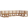 vidaXL Conjunto de Sof&aacute;s para Exterior 8 pcs Natural e Antracite