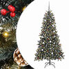 vidaXL &Aacute;rvore de Natal Artificial Verde 210 cm PVC, Pl&aacute;stico e A&ccedil;o