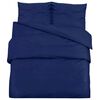 vidaXL Conjunto capa de edred&atilde;o 260x220cm microfibra leve azul marinho