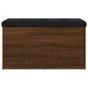 vidaXL Banco arruma&ccedil;&atilde;o 82x42x45 cm derivados madeira carvalho castanho