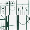 vidaXL Arco de Jardim com bloqueio Verde 203 x 50 x 218 cm