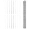 vidaXL Cerca com Poste Prateado 1,4 x 50 m A&ccedil;o