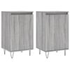 vidaXL Aparadores 2 pcs 40x35x70 cm derivados madeira cinzento sonoma