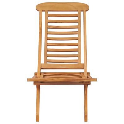 vidaXL Cadeira de jardim dobrável 50x90x69 cm madeira de teca maciça