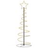 vidaXL LED &Aacute;rvore de Natal 100 LEDs Branco Quente 150 cm