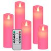 vidaXL 5 pcs conjunto de velas LED c/ controlo remoto branco quente