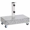 vidaXL Base para guarda-sol 45x25x8,3 cm granito cinzento-claro