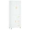 vidaXL Arm&aacute;rio alto 69,5x34x180 cm derivados de madeira branco
