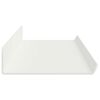 vidaXL Prateleira Flutuante 2 pcs Branco 80 x 9 x 2,5 cm A&ccedil;o